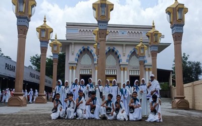 Tanamkan Rindu Baitullah, Siswa Kelas V MIN 5 Semarang Ikuti Manasik Haji di Firdaus Fatimah Zahra
